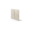 Płyta betonowa na ścianę 3D PB20 600x600x40, kość słoniowa KS, beton architektoniczny