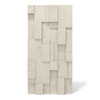 Płyta betonowa na ścianę 3D PB11 1200x600x40, kość słoniowa KS, wzór A, beton architektoniczny