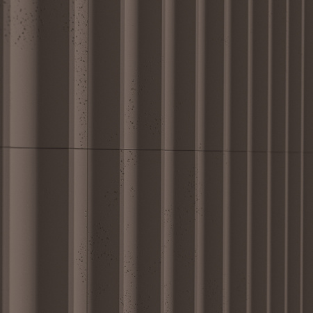 Płyta betonowa na ścianę 3D PB59 1350x500x35, czekoladowy CL02, beton architektoniczny
