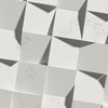 Płyta betonowa na ścianę 3D PB16 600x600x40, zgaszona biel B0, beton architektoniczny