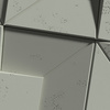 Płyta betonowa na ścianę 3D PB26A 600x600x45, zgaszona zieleń CL09; wzór A, beton architektoniczny