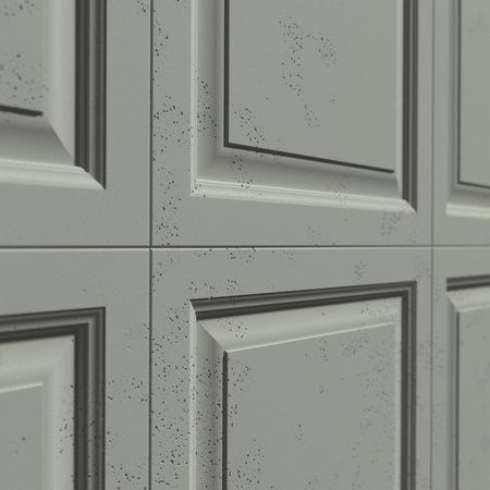 Płyta betonowa na ścianę 3D PB33A 1200x600x30, zgaszona zieleń CL09; wzór A, beton architektoniczny
