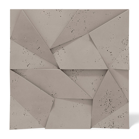 Płyta betonowa na ścianę 3D PB06 600x600x42, szarobeżowy CL05, beton architektoniczny