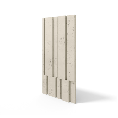 Płyta betonowa na ścianę 3D PB13 1200x600x40, kość słoniowa KS, beton architektoniczny