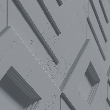 Płyta betonowa na ścianę 3D PB21 1050x600x45, antracytowy B08, beton architektoniczny