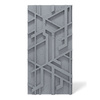 Płyta betonowa na ścianę 3D PB27 1200x600x35, antracytowy B08, beton architektoniczny