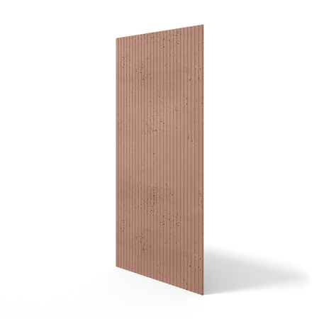 Płyta betonowa na ścianę 3D PB37 1350x600x12, brudny róż CL07, beton architektoniczny