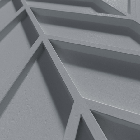 Płyta betonowa na ścianę 3D PB47 939x600x25, antracytowy B08, beton architektoniczny