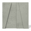 Płyta betonowa na ścianę 3D PB10B 600x600x40, zgaszona zieleń CL09; wzór B, beton architektoniczny