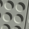 Płyta betonowa na ścianę 3D PB28 1200x600x30, zgaszona zieleń CL09, beton architektoniczny