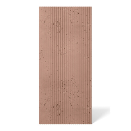 Płyta betonowa na ścianę 3D PB37 1350x600x12, brudny róż CL07, beton architektoniczny