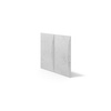 Płyta betonowa na ścianę 3D PB20 600x600x40, jasnoszary S50, beton architektoniczny