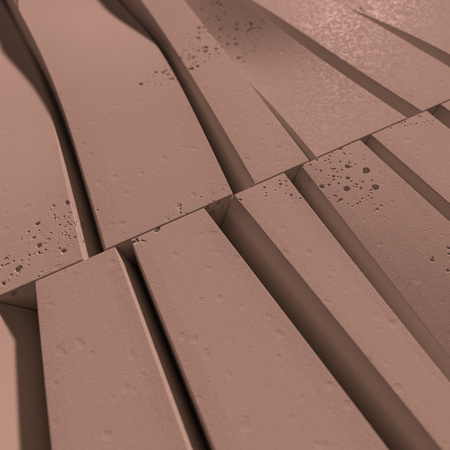 Płyta betonowa na ścianę 3D PB03 1000x500x32, brudny róż CL07, beton architektoniczny