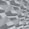 Płyta betonowa na ścianę 3D PB02 448x200x40, szary S96, beton architektoniczny