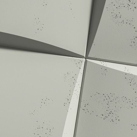 Płyta betonowa na ścianę 3D PB20 600x600x40, pistacjowy CL08, beton architektoniczny