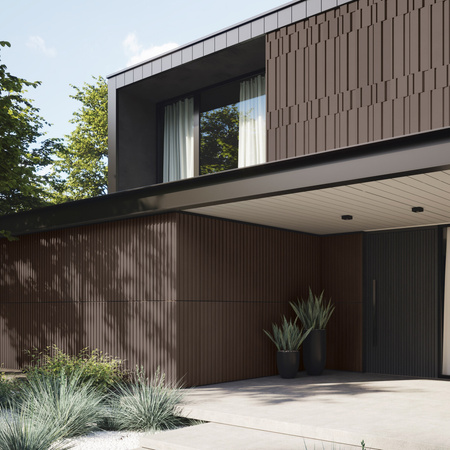 Płyta betonowa na ścianę 3D PB13 1200x600x40, czekoladowy CL02, beton architektoniczny