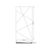 Płyta betonowa na ścianę 3D PB05C 1200x600x48, miodowy CL03, wzór C, beton architektoniczny