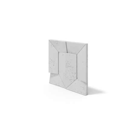 Płyta betonowa na ścianę 3D PB26B 600x600x45, jasnoszary S50, wzór B, beton architektoniczny