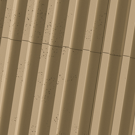 Płyta betonowa na ścianę 3D PB39 1350x490x30, miodowy CL03, beton architektoniczny