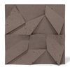 Płyta betonowa na ścianę 3D PB06B 600x600x42, czekoladowy CL02; wzór B, beton architektoniczny
