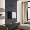 Płyta betonowa na ścianę 3D PB18 1200x600x38, czarny B15, beton architektoniczny