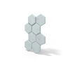 Płyta betonowa na ścianę 3D PB01 975x650x35, jasny błękit CL06, beton architektoniczny