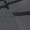 Płyta betonowa na ścianę 3D PB09 1200x600x45, czarny B15, beton architektoniczny