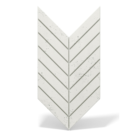 Płyta betonowa na ścianę 3D PB44 1188x600x25, zgaszona biel B0, beton architektoniczny