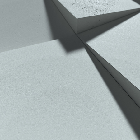 Płyta betonowa na ścianę 3D PB15 600x600x40, jasny błękit CL06, beton architektoniczny