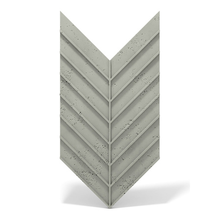Płyta betonowa na ścianę 3D PB45 1188x600x25, zgaszona zieleń CL09, beton architektoniczny