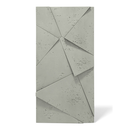 Płyta betonowa na ścianę 3D PB05C 1200x600x48, zgaszona zieleń CL09, wzór C, beton architektoniczny