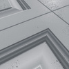 Płyta betonowa na ścianę 3D PB33B 600x600x30, szary S96; wzór B, beton architektoniczny