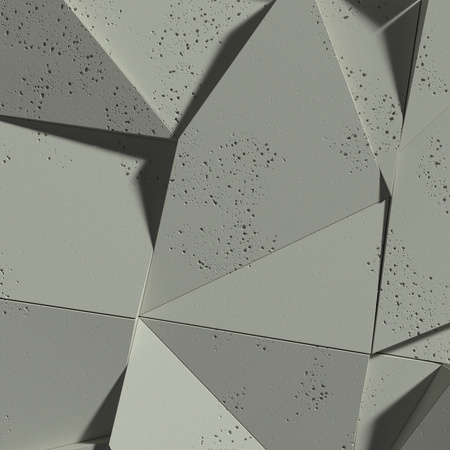 Płyta betonowa na ścianę 3D PB06 600x600x42, zgaszona zieleń CL09, beton architektoniczny