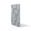 Płyta betonowa na ścianę 3D PB11A 1200x600x40, szary S96, wzór A, beton architektoniczny