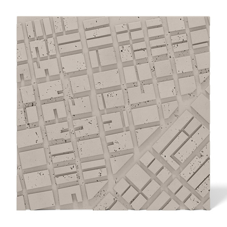 Płyta betonowa na ścianę 3D PB71A 600x600x22, kaszmirowy CL04, wzór A, beton architektoniczny