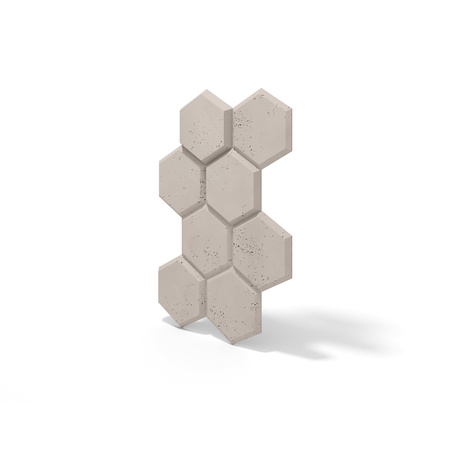 Płyta betonowa na ścianę 3D PB01 975x650x35, kaszmirowy CL04, beton architektoniczny
