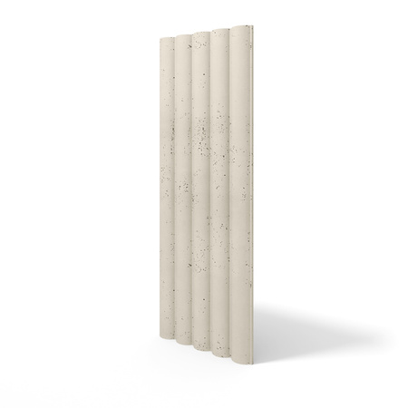 Płyta betonowa na ścianę 3D PB61 1350x500x37, kość słoniowa KS, beton architektoniczny