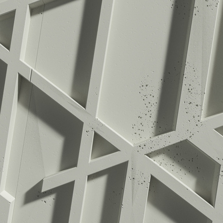 Płyta betonowa na ścianę 3D PB27 1200x600x35, pistacjowy CL08, beton architektoniczny