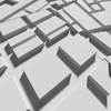 Płyta betonowa na ścianę 3D PB71F 600x600x22, jasnoszary S50, wzór F, beton architektoniczny