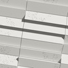 Płyta betonowa na ścianę 3D PB69 5x22,6x2, zgaszona biel B0, beton architektoniczny