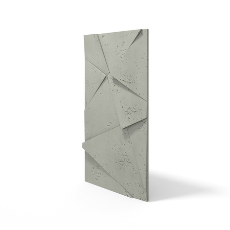Płyta betonowa na ścianę 3D PB05C 1200x600x48, zgaszona zieleń CL09, wzór C, beton architektoniczny