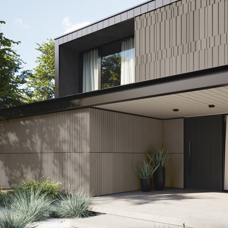 Płyta betonowa na ścianę 3D PB13 1200x600x40, szarobeżowy CL05, beton architektoniczny