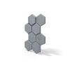 Płyta betonowa na ścianę 3D PB01 975x650x35, antracytowy B08, beton architektoniczny