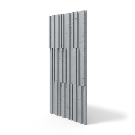 Płyta betonowa na ścianę 3D PB42 1350x600x30, szary S96, beton architektoniczny