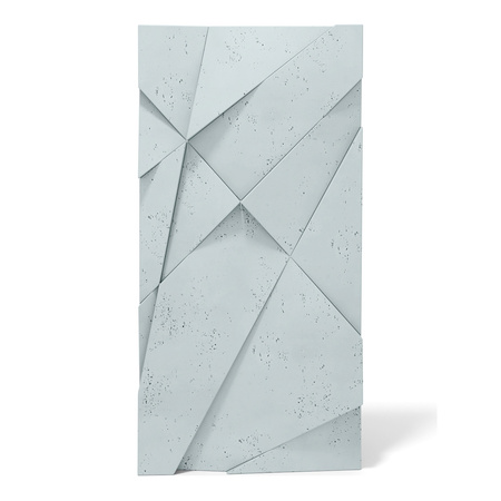 Płyta betonowa na ścianę 3D PB05A 1200x600x48, jasny błękit CL06, wzór A, beton architektoniczny