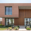 Płyta betonowa na ścianę 3D PB09 1200x600x45, brudny róż CL07, beton architektoniczny