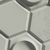 Płyta betonowa na ścianę 3D PB01D 260x300x37, pistacjowy CL08, beton architektoniczny