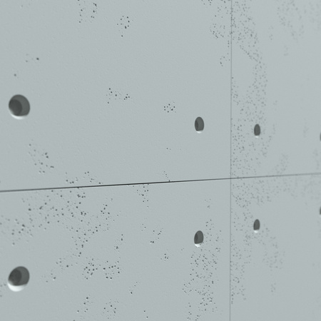 Płyta betonowa na ścianę 3D PB30 1200x600x20, jasny błękit CL06, beton architektoniczny