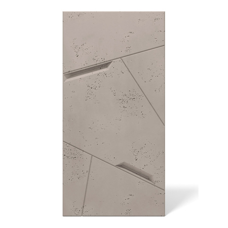 Płyta betonowa na ścianę 3D PB18B 1200x600x38, szarobeżowy CL05; wzór B, beton architektoniczny