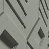 Płyta betonowa na ścianę 3D PB21 1050x600x45, zgaszona zieleń CL09, beton architektoniczny